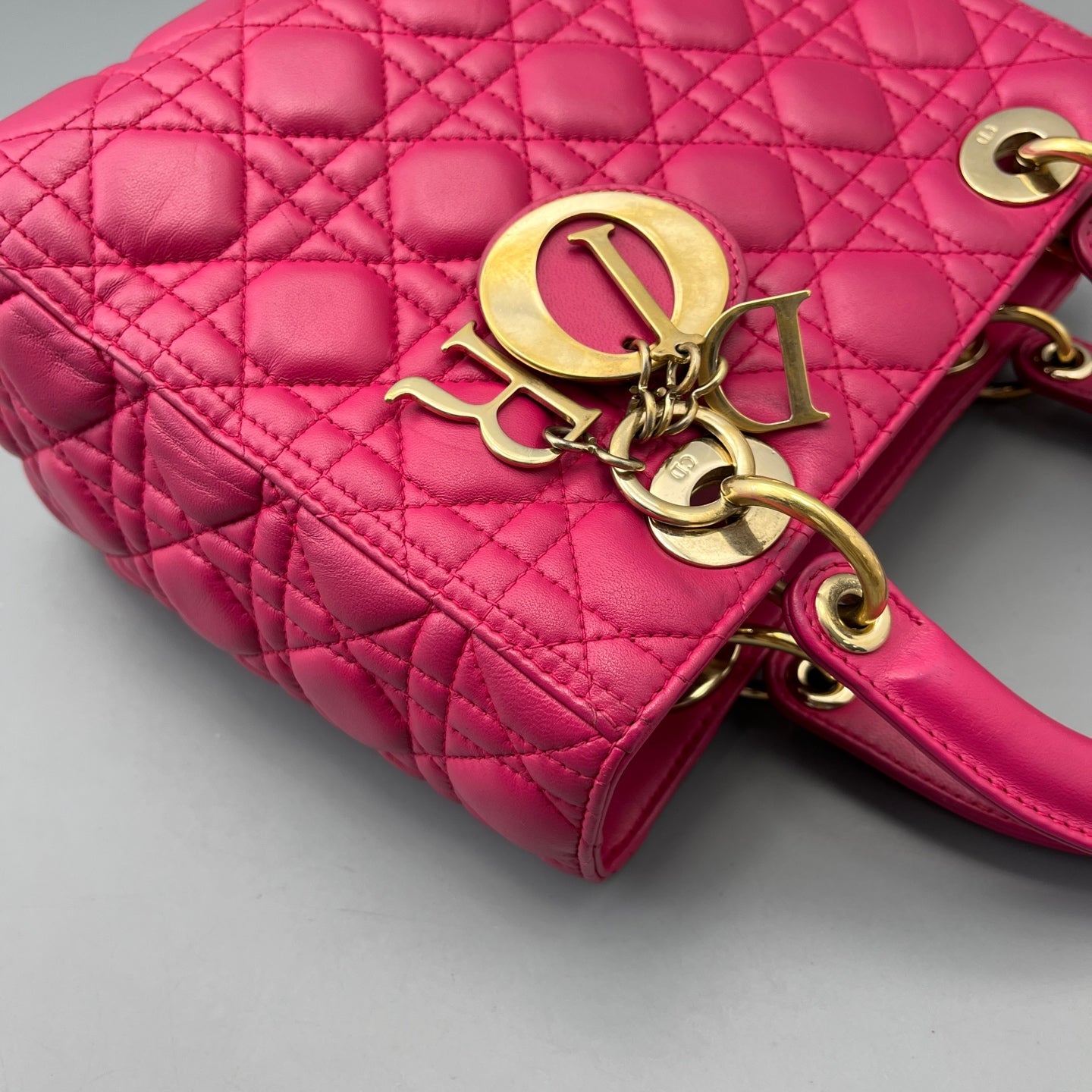 Dior - Lady Dior - Leather - Pink - (Medium)