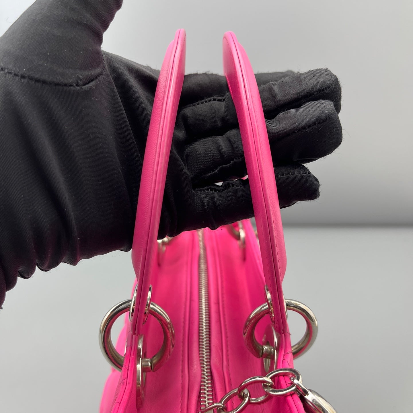 Dior - Lady Dior - Leather - Pink - (medium)
