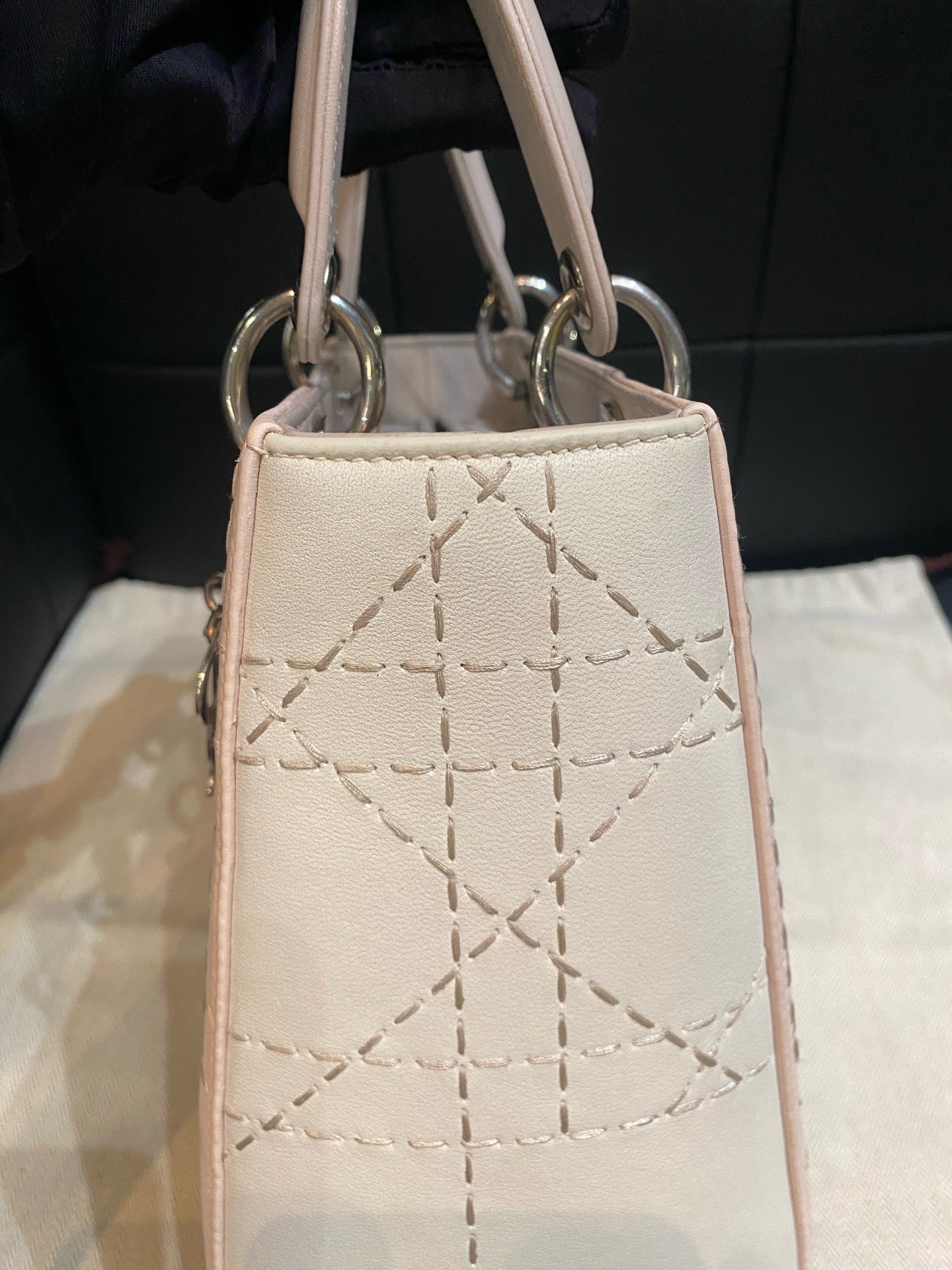 Dior - Lady Dior - Leather - Pink - (Medium)