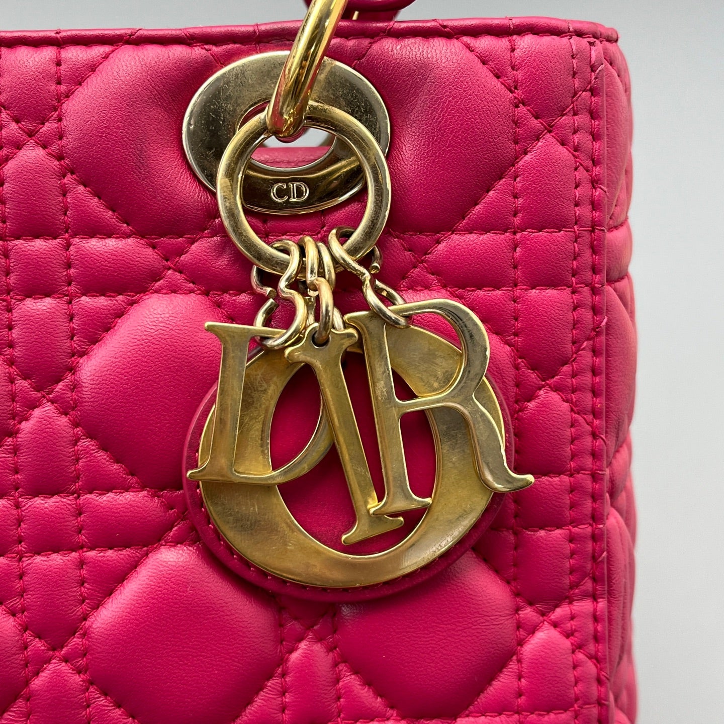 Dior - Lady Dior - Leather - Pink - (Medium)