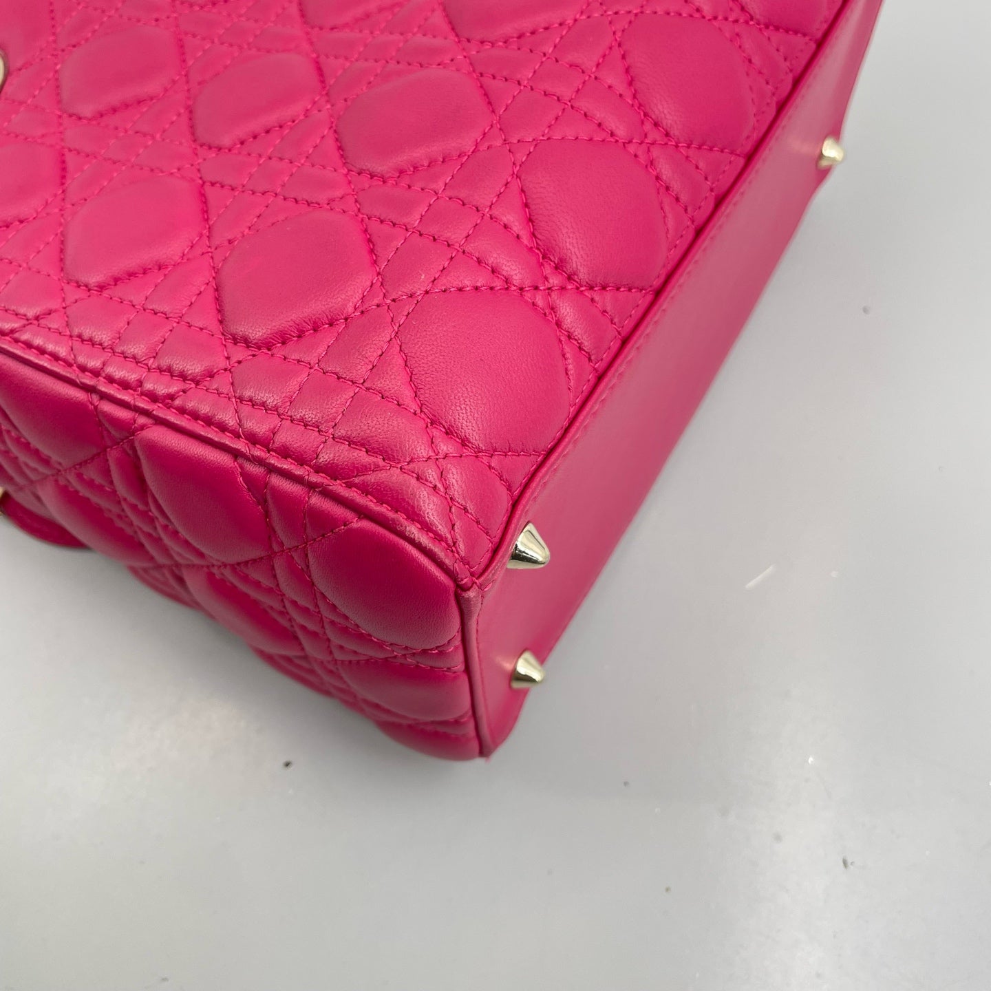 Dior - Lady Dior - Leather - Pink - (medium)