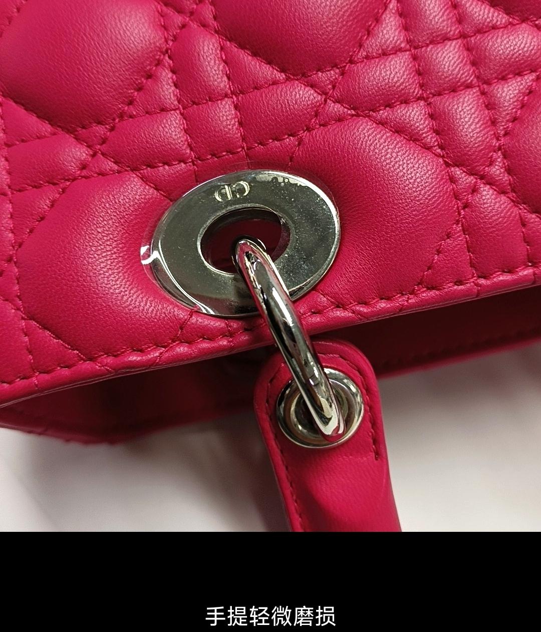 Dior - Lady Dior - Leather - Pink - (medium)