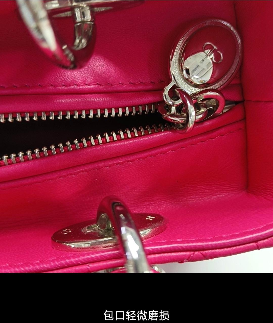Dior - Lady Dior - Leather - Pink - (medium)