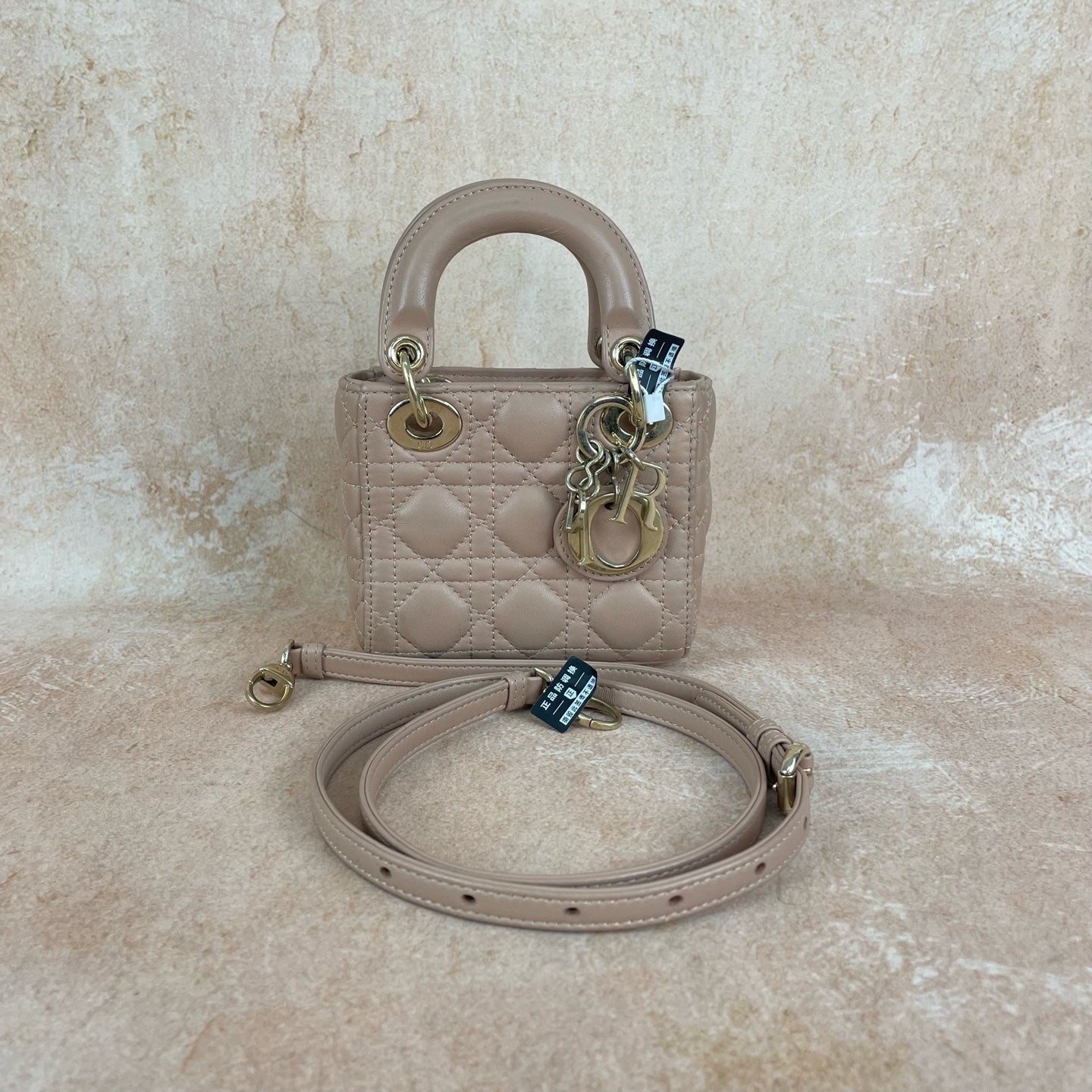Dior - Lady Dior - Leather - Pink - (mini)
