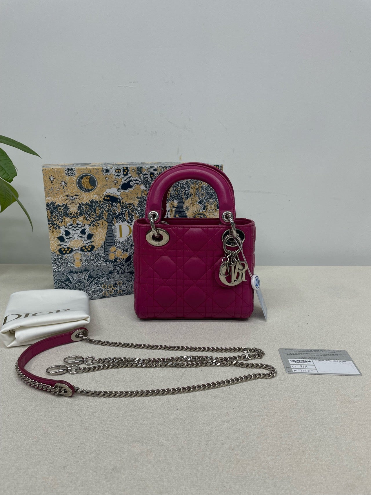 Dior - Lady Dior - Leather - Pink - (mini)