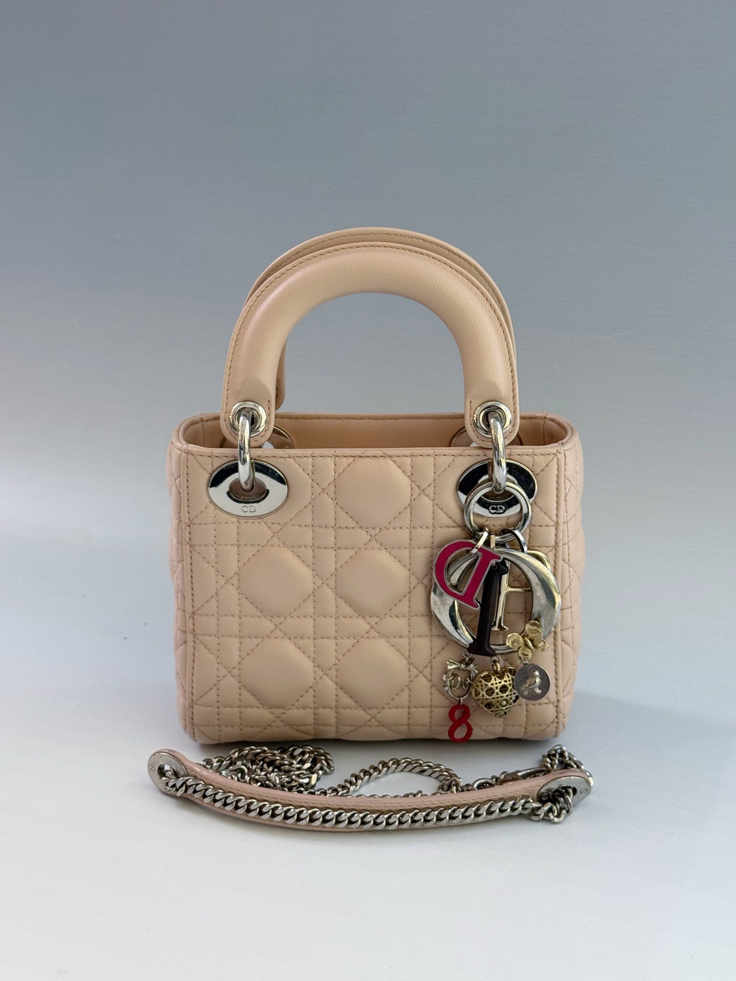 Dior - Lady Dior - Leather - Pink - (mini)