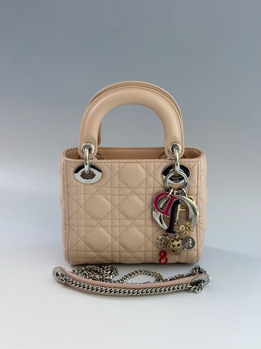 Dior - Lady Dior - Leather - Pink - (mini)