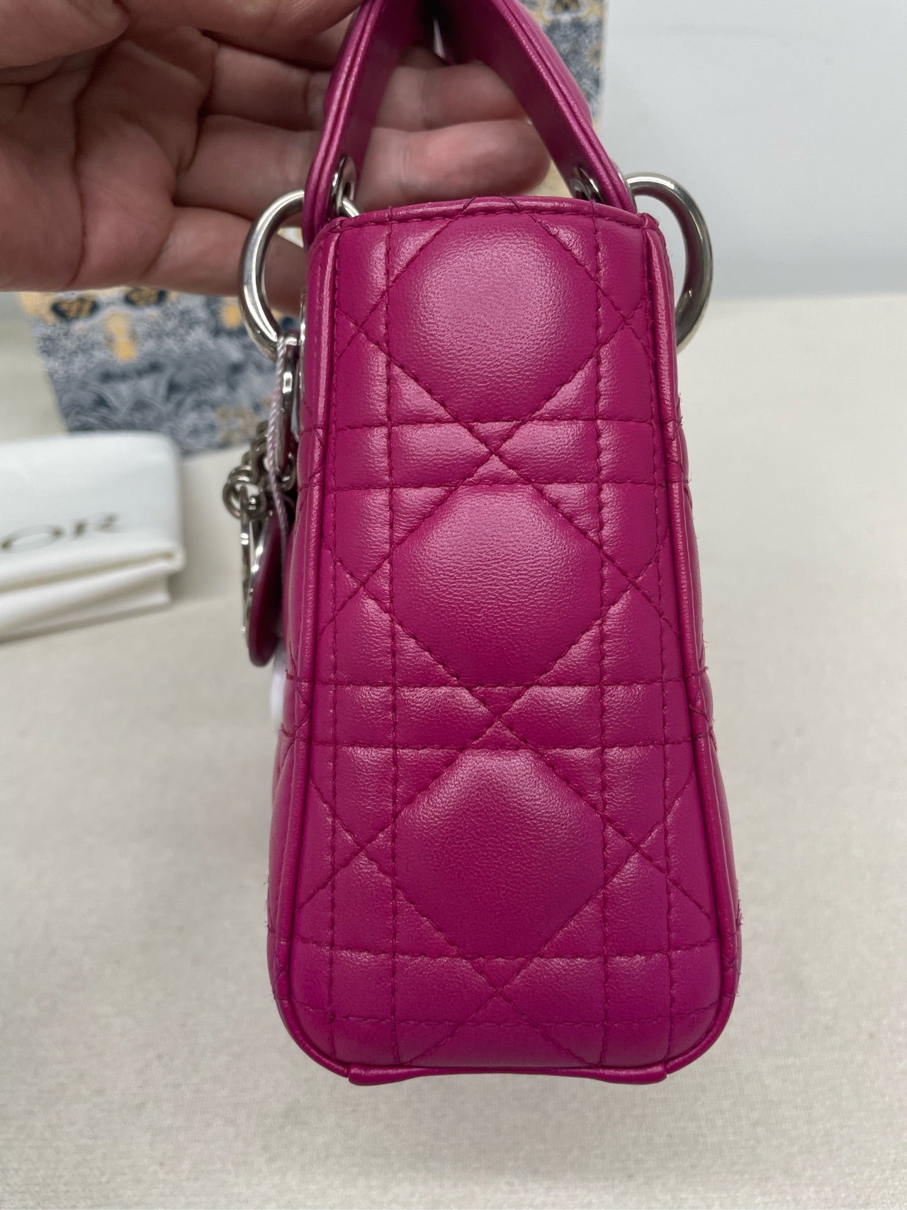 Dior - Lady Dior - Leather - Pink - (mini)