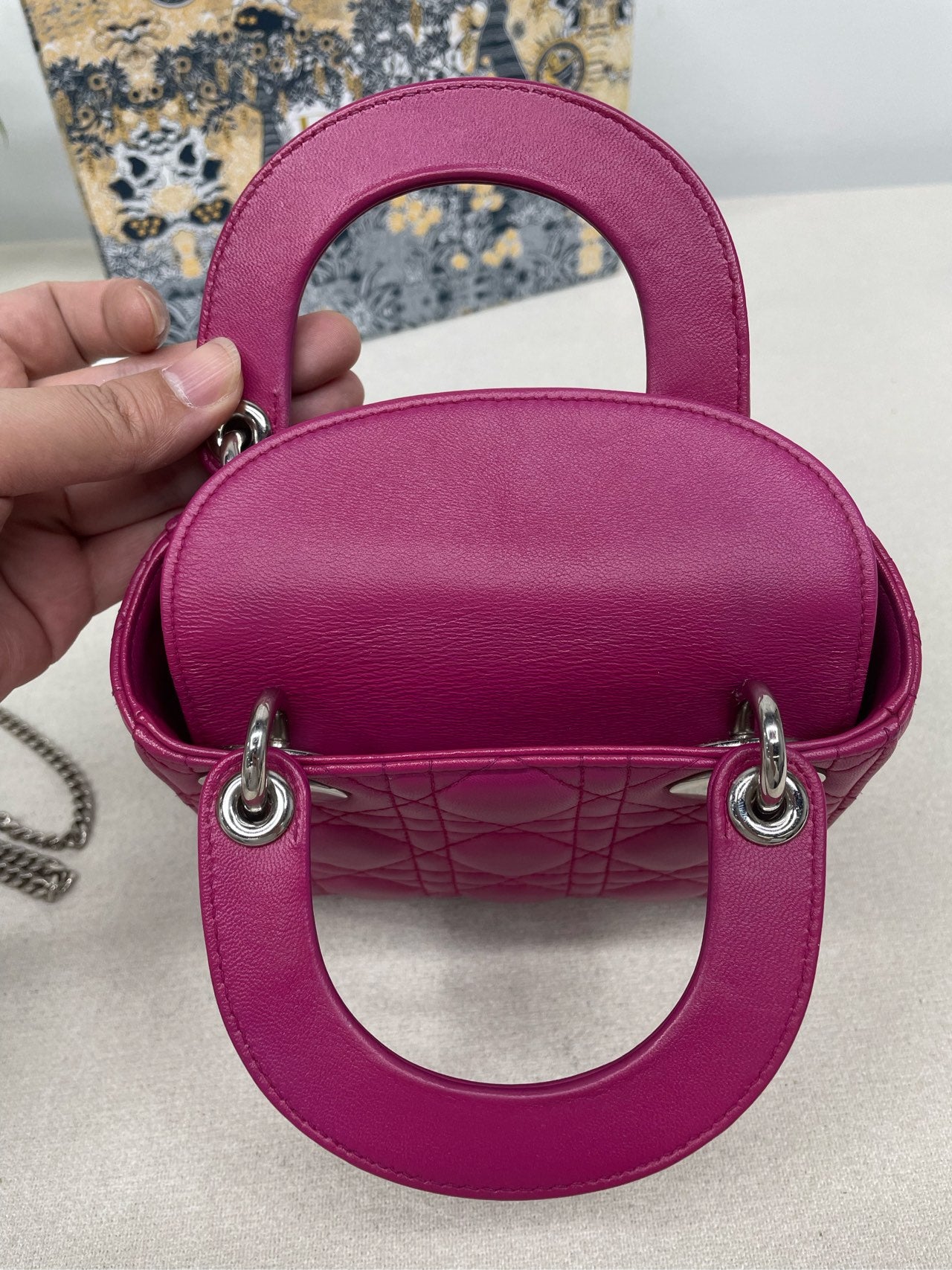 Dior - Lady Dior - Leather - Pink - (mini)