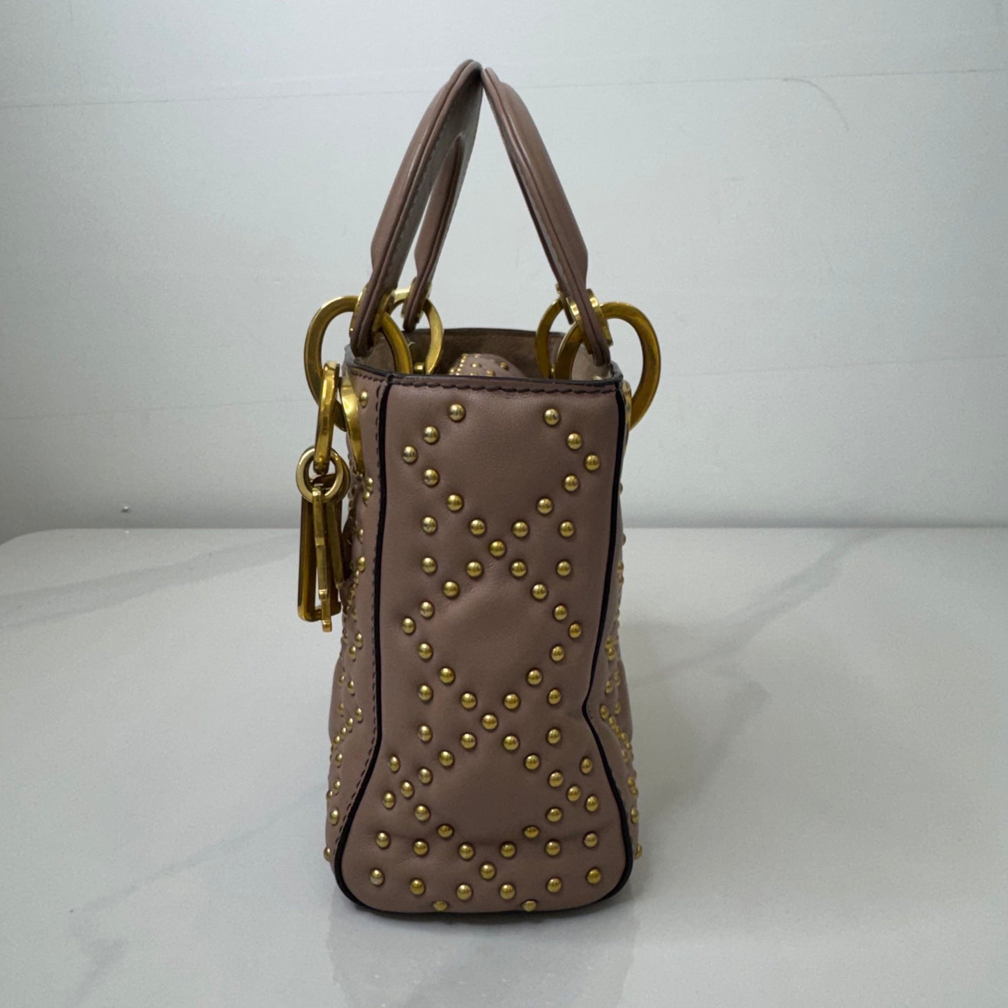 Dior - Lady Dior - Leather - Pink - (mini)