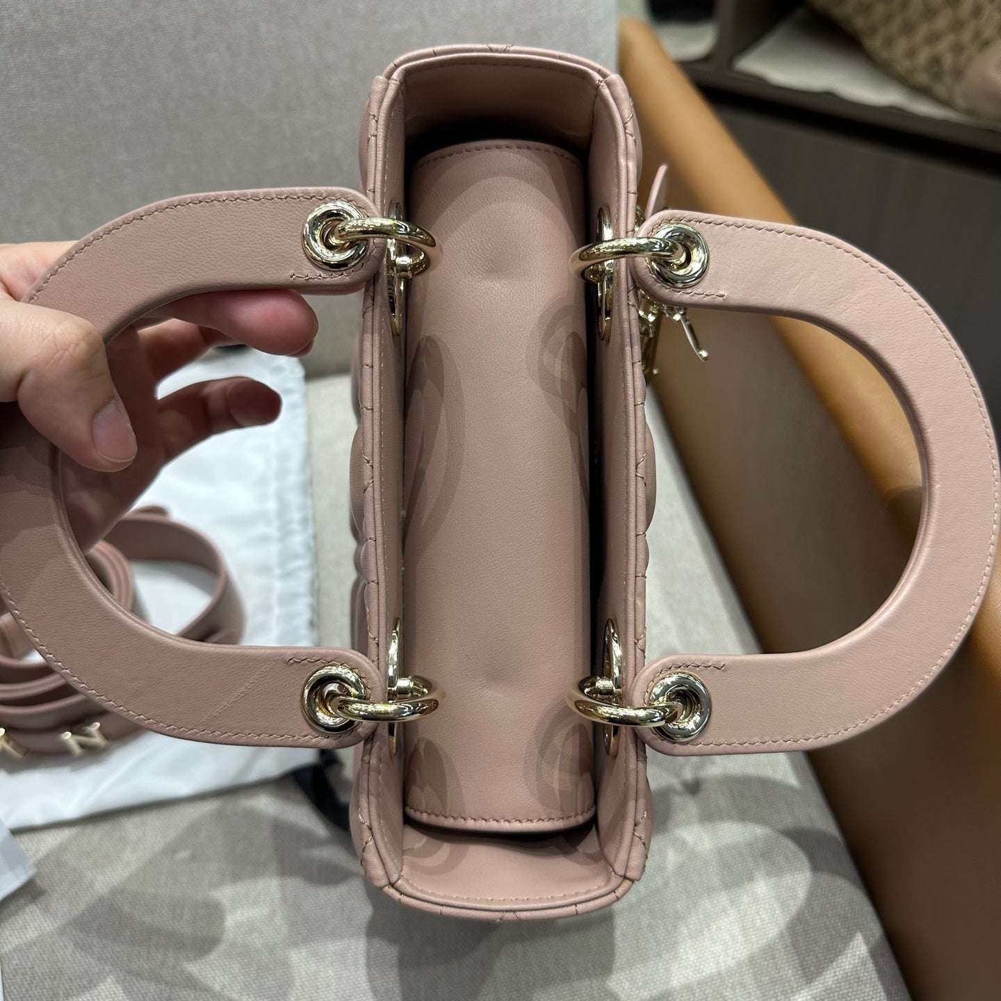 Dior - Lady Dior - Leather - Pink - (mini)