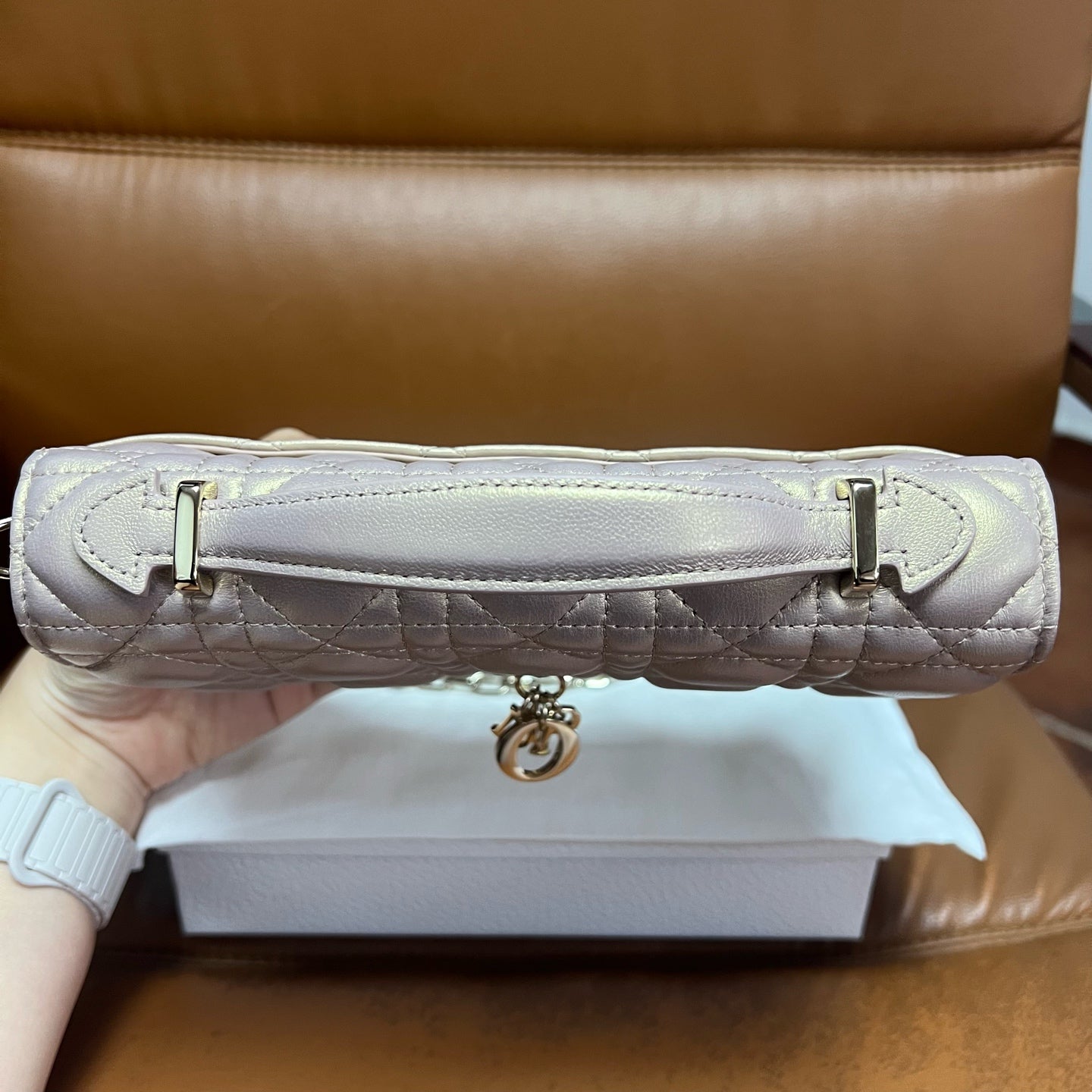 Dior - Lady Dior - Leather - Pink - (mini)