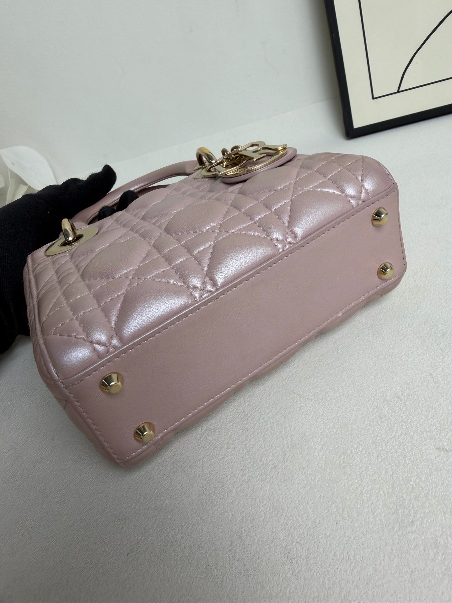 Dior - Lady Dior - Leather - Pink - (mini)
