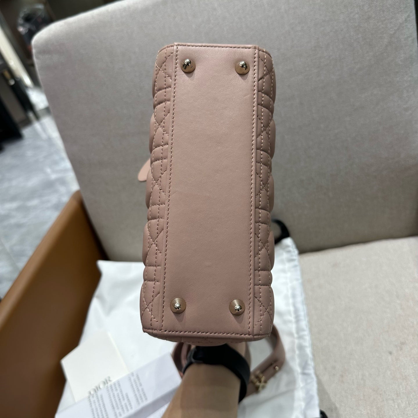 Dior - Lady Dior - Leather - Pink - (mini)