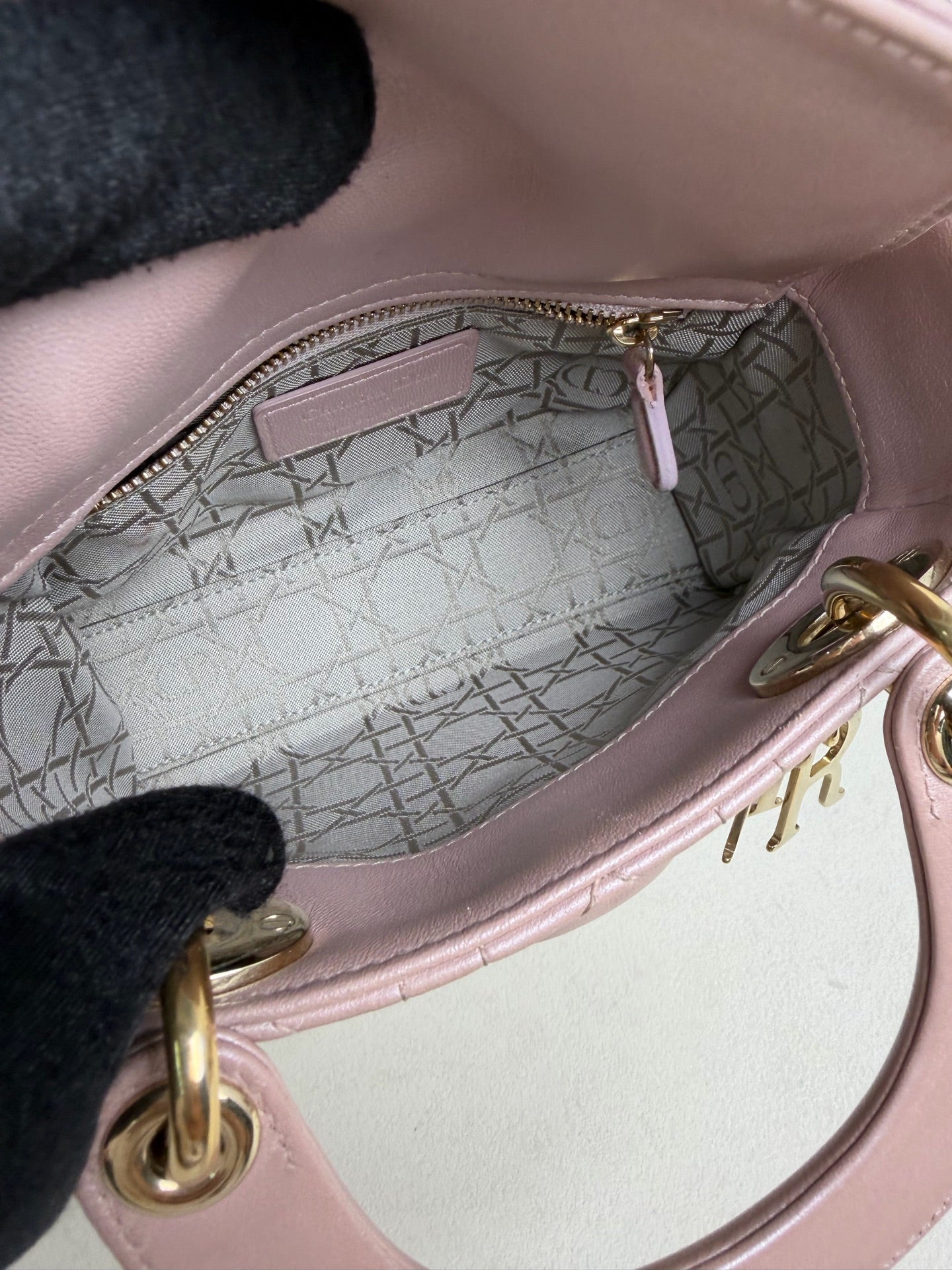 Dior - Lady Dior - Leather - Pink - (mini)