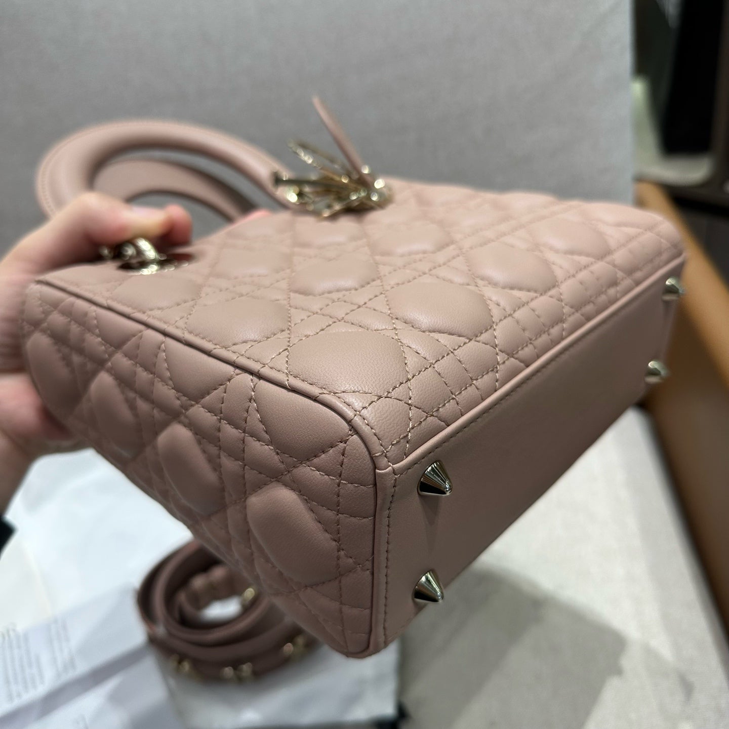 Dior - Lady Dior - Leather - Pink - (mini)