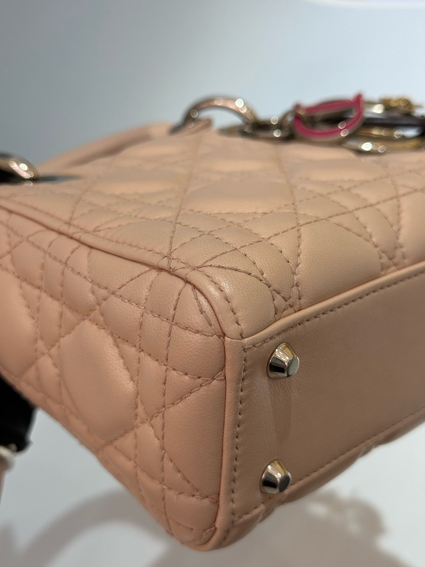 Dior - Lady Dior - Leather - Pink - (mini)