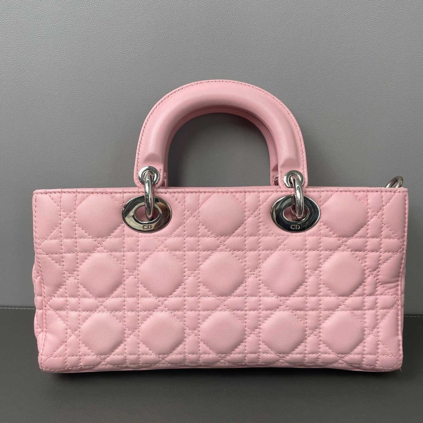 Dior - Lady Dior - Leather - Pink - (small)