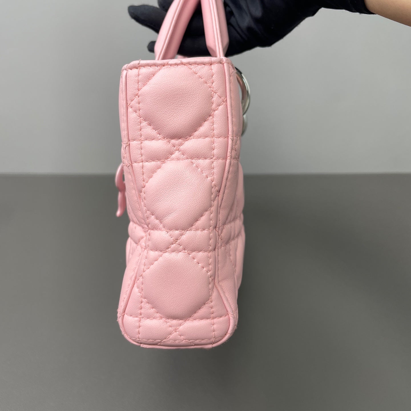 Dior - Lady Dior - Leather - Pink - (small)