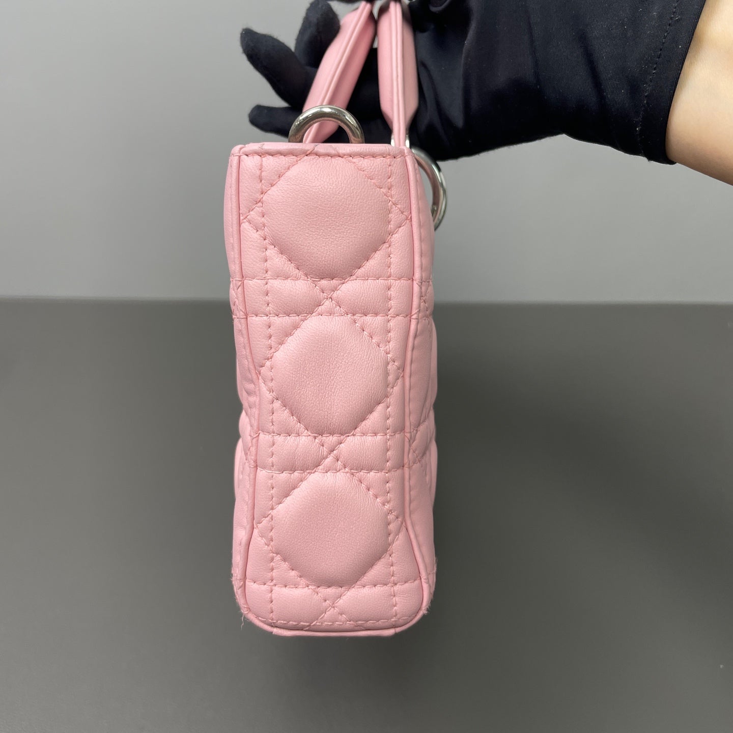 Dior - Lady Dior - Leather - Pink - (small)