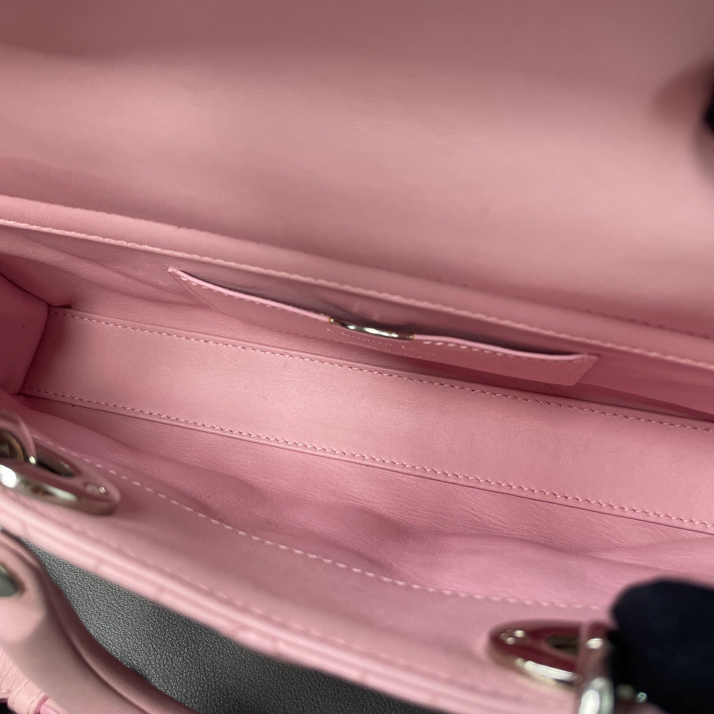 Dior - Lady Dior - Leather - Pink - (small)