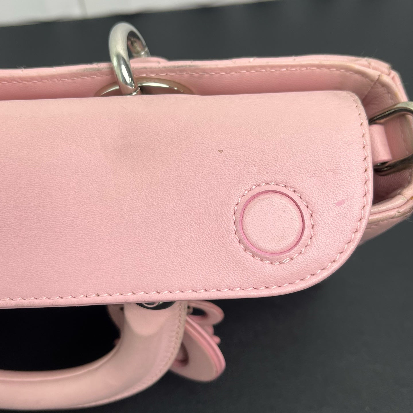 Dior - Lady Dior - Leather - Pink - (small)