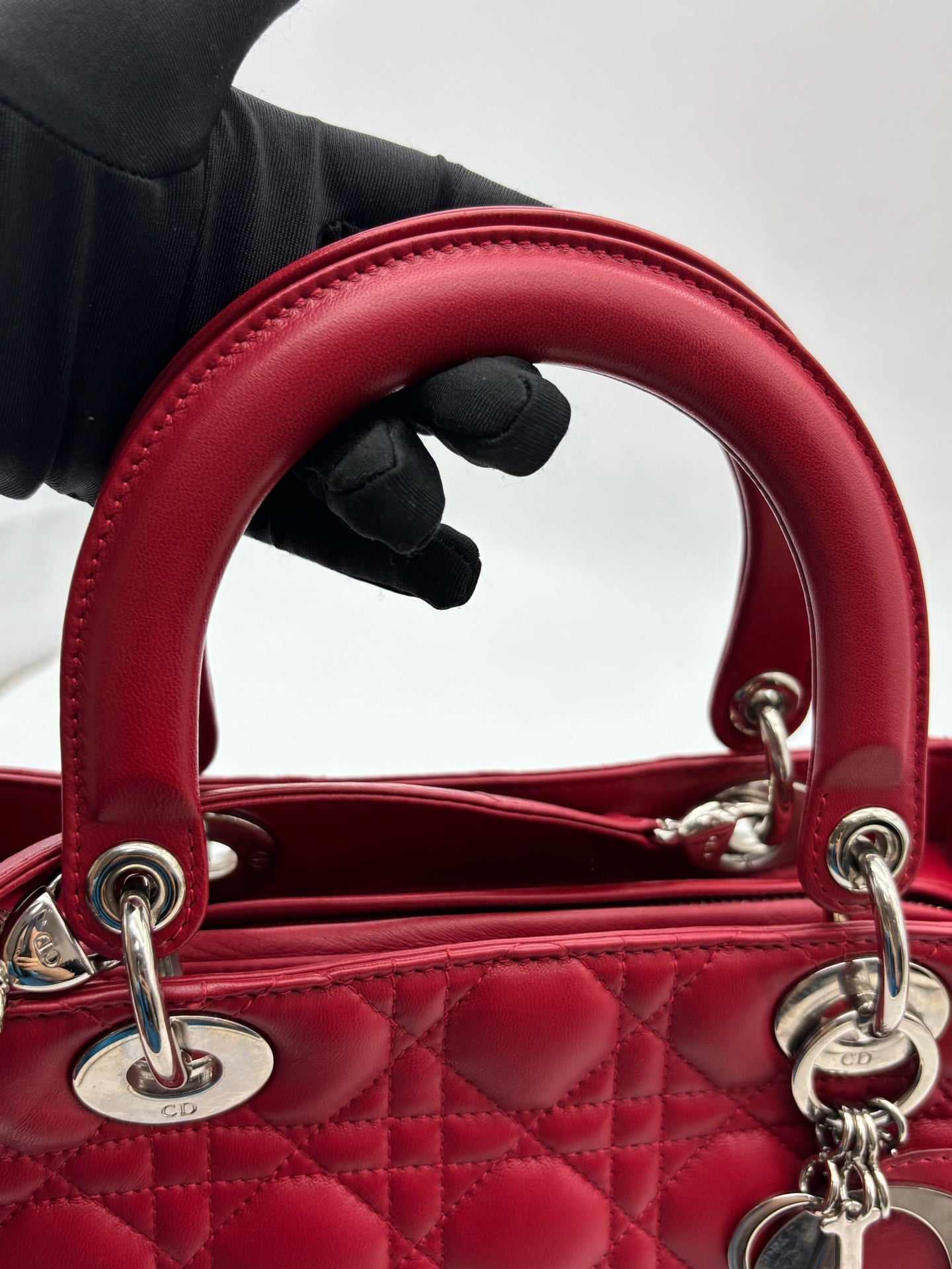 Dior - Lady Dior - Leather - Pink - (small)