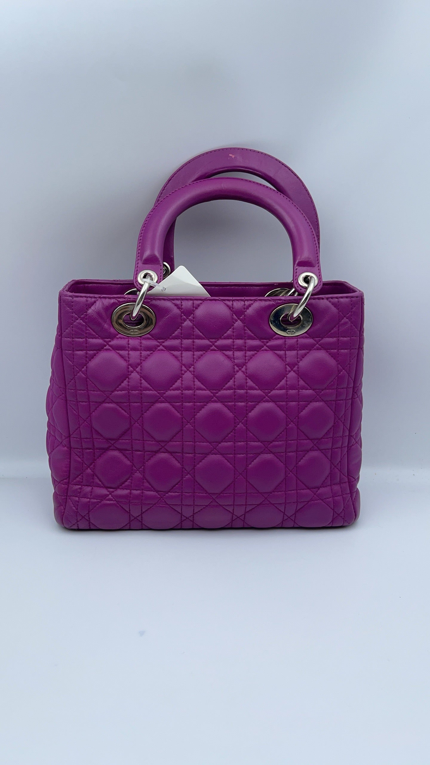 Dior - Lady Dior - Leather - Purple - (medium)