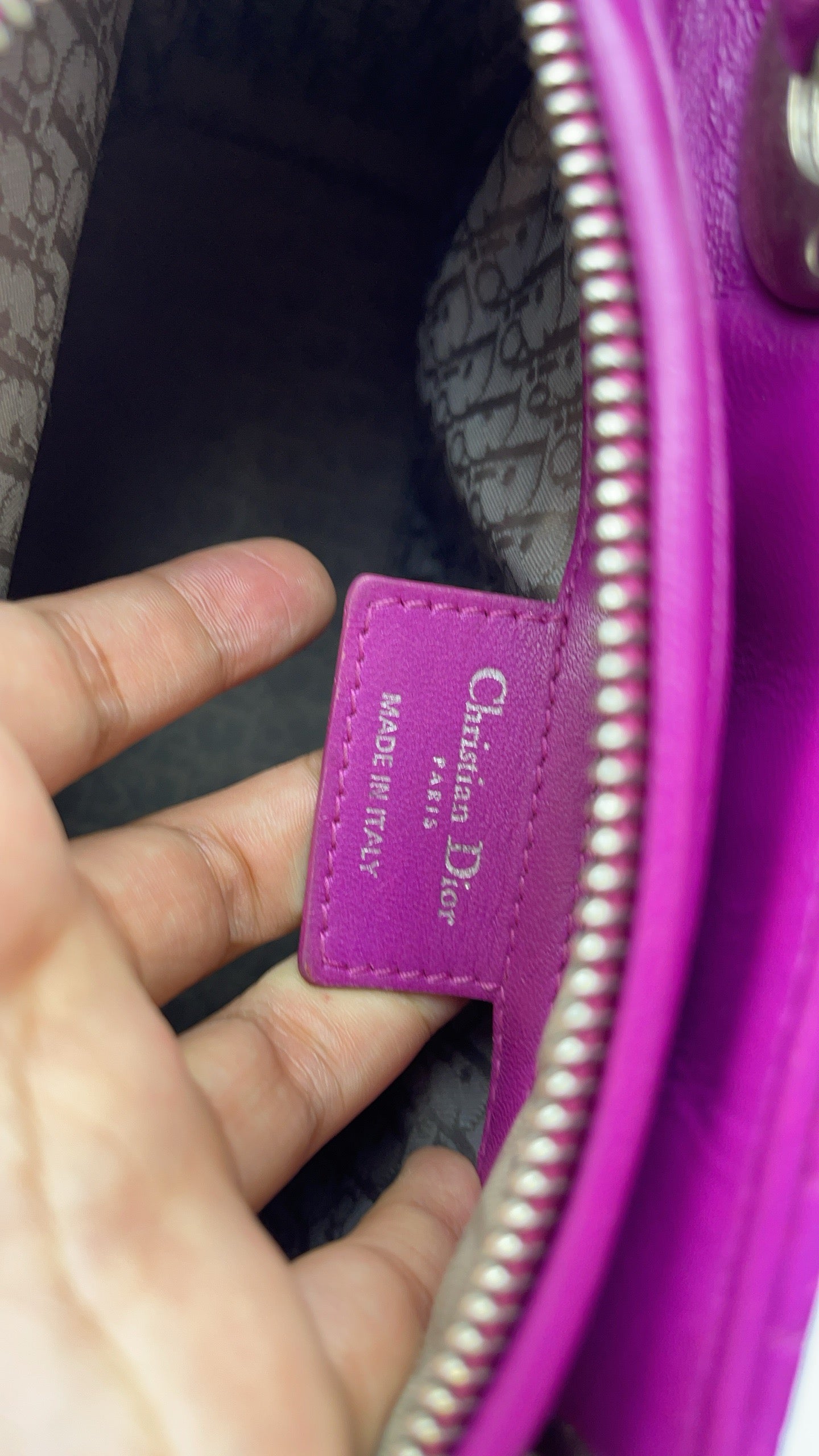Dior - Lady Dior - Leather - Purple - (medium)