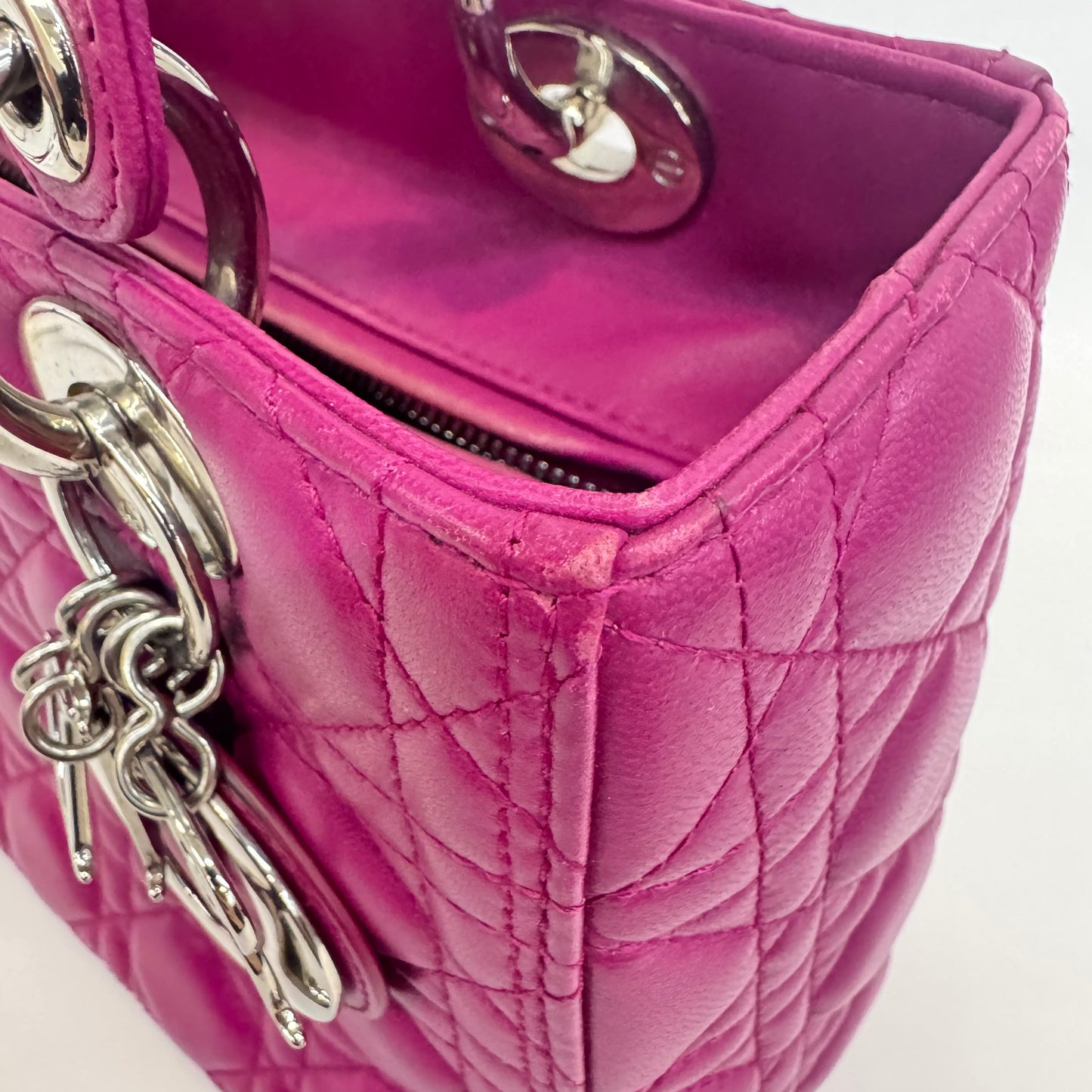 Dior - Lady Dior - Leather - Purple - (medium)