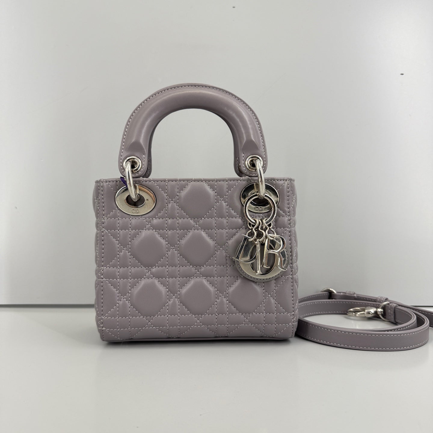 Dior - Lady Dior - Leather - Purple - (mini)
