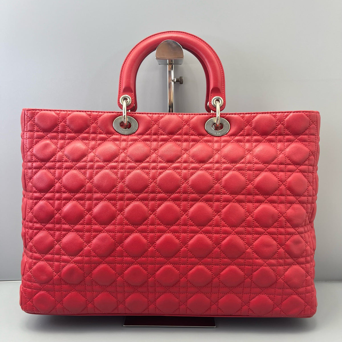 Dior - Lady Dior - Leather - Red - (large)