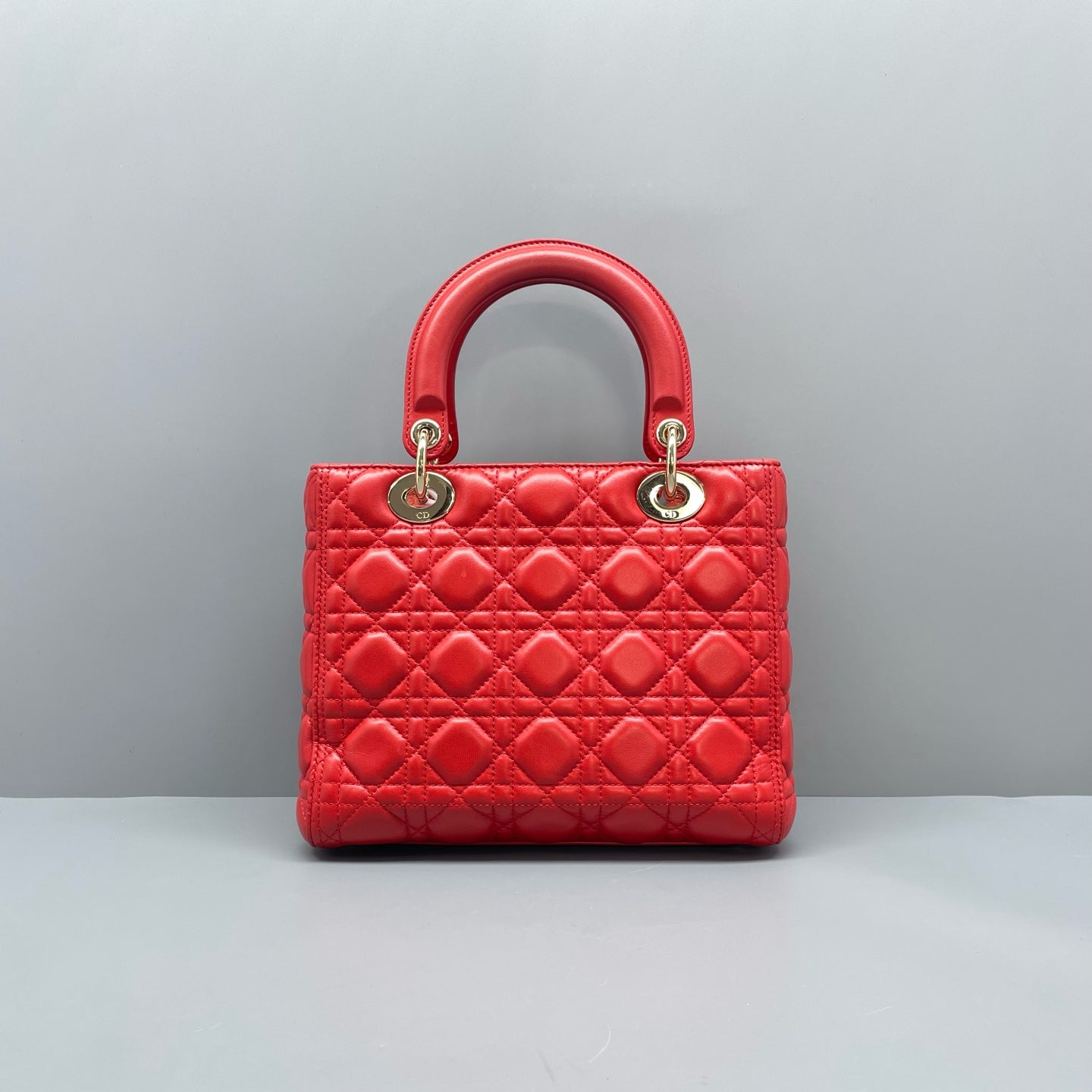 Dior - Lady Dior - Leather - Red - (medium)