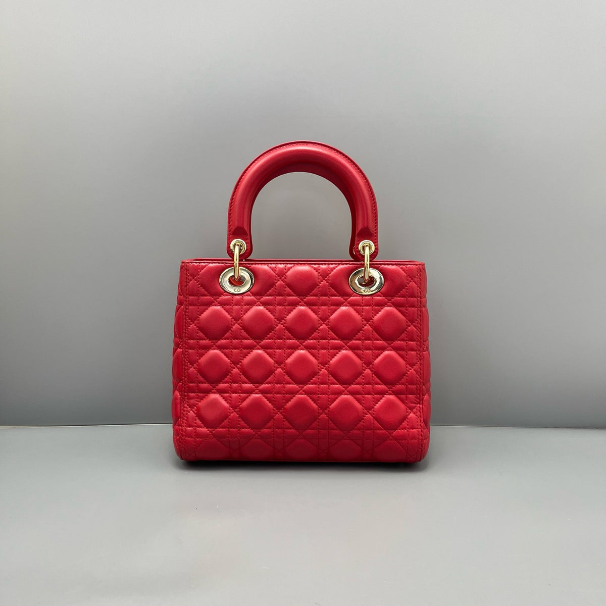 Dior - Lady Dior - Leather - Red - (medium)