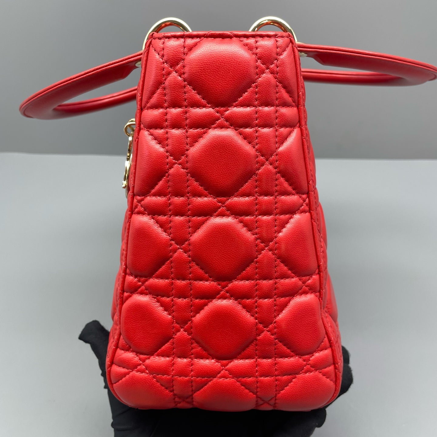 Dior - Lady Dior - Leather - Red - (medium)