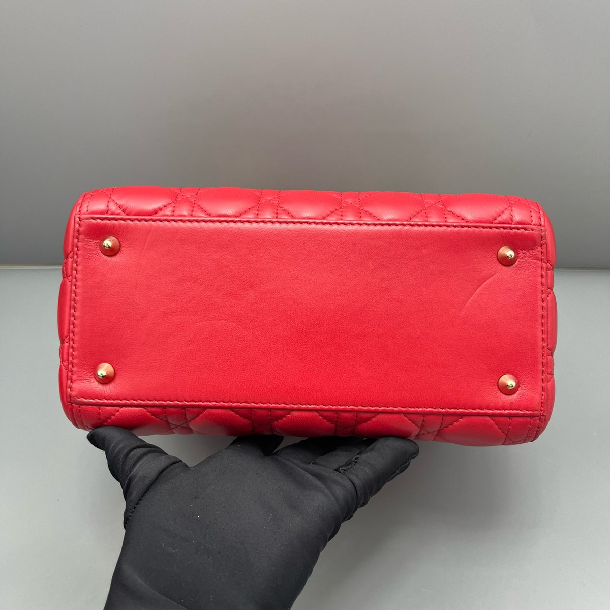 Dior - Lady Dior - Leather - Red - (medium)