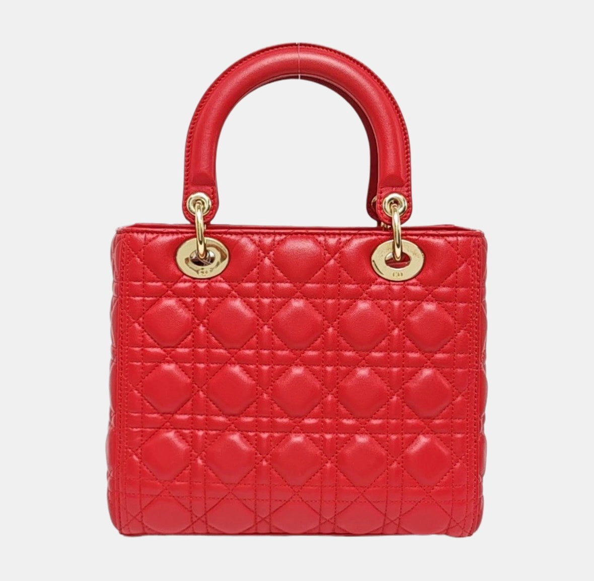 Dior - Lady Dior - Leather - Red - (medium)