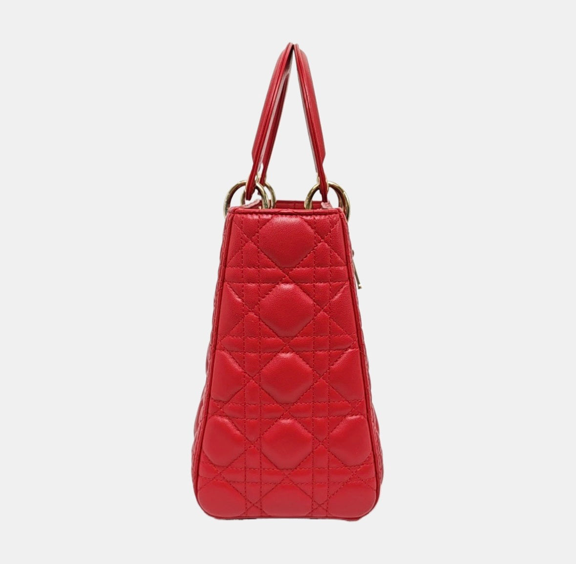 Dior - Lady Dior - Leather - Red - (medium)