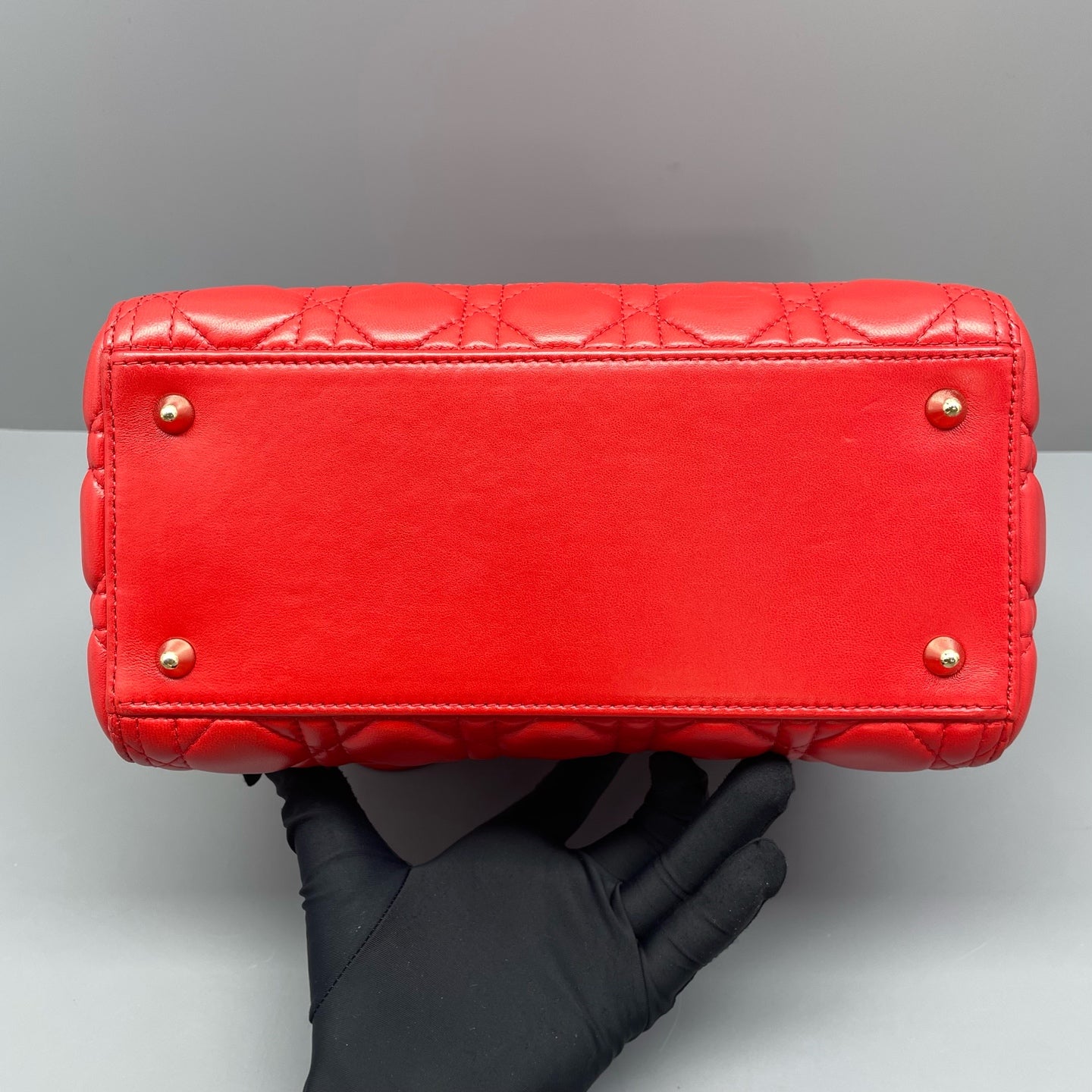 Dior - Lady Dior - Leather - Red - (medium)