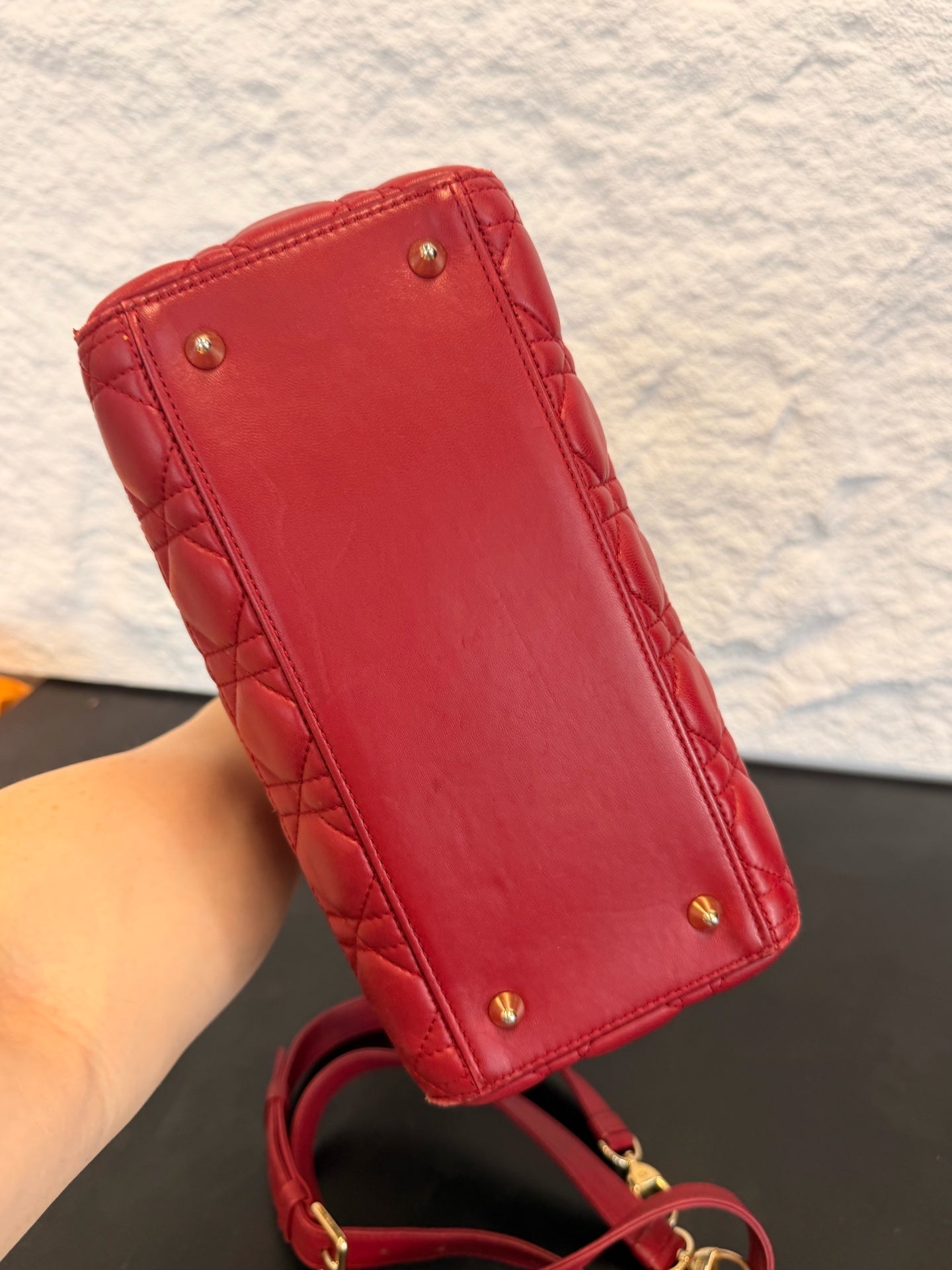 Dior - Lady Dior - Leather - Red - (medium)