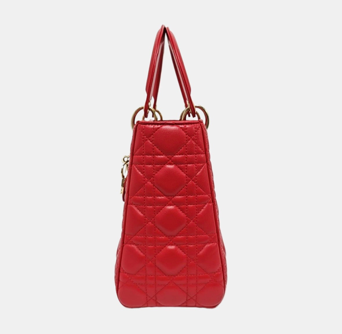 Dior - Lady Dior - Leather - Red - (medium)