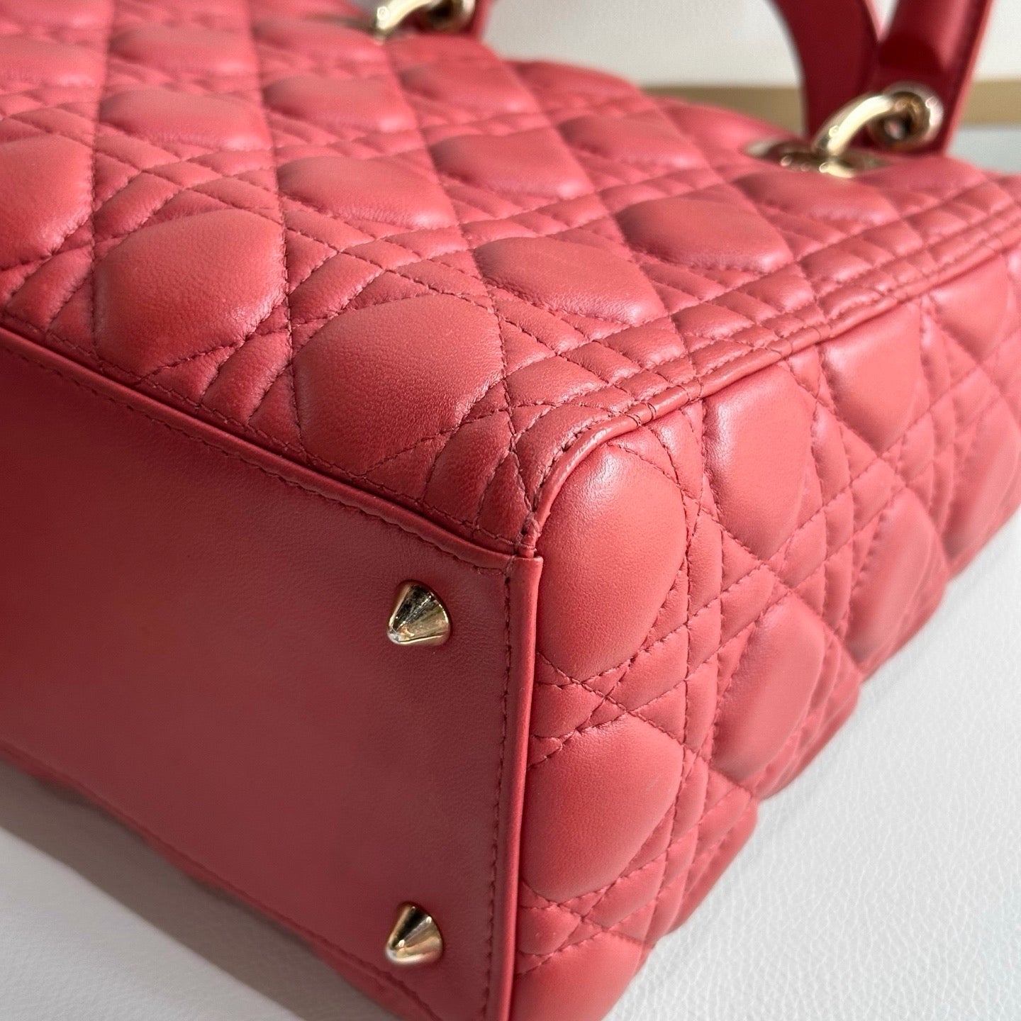 Dior - Lady Dior - Leather - Red - (medium)