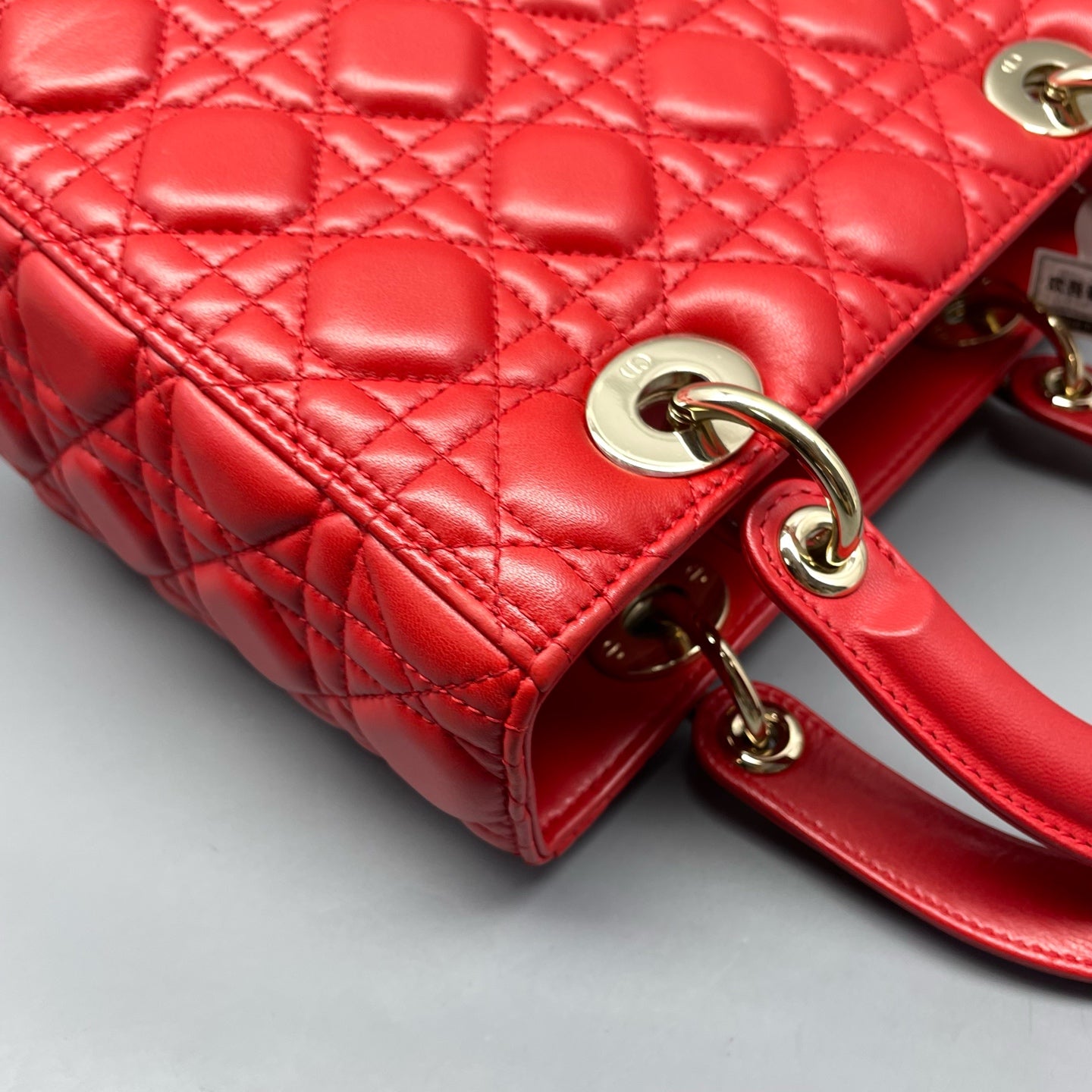 Dior - Lady Dior - Leather - Red - (medium)