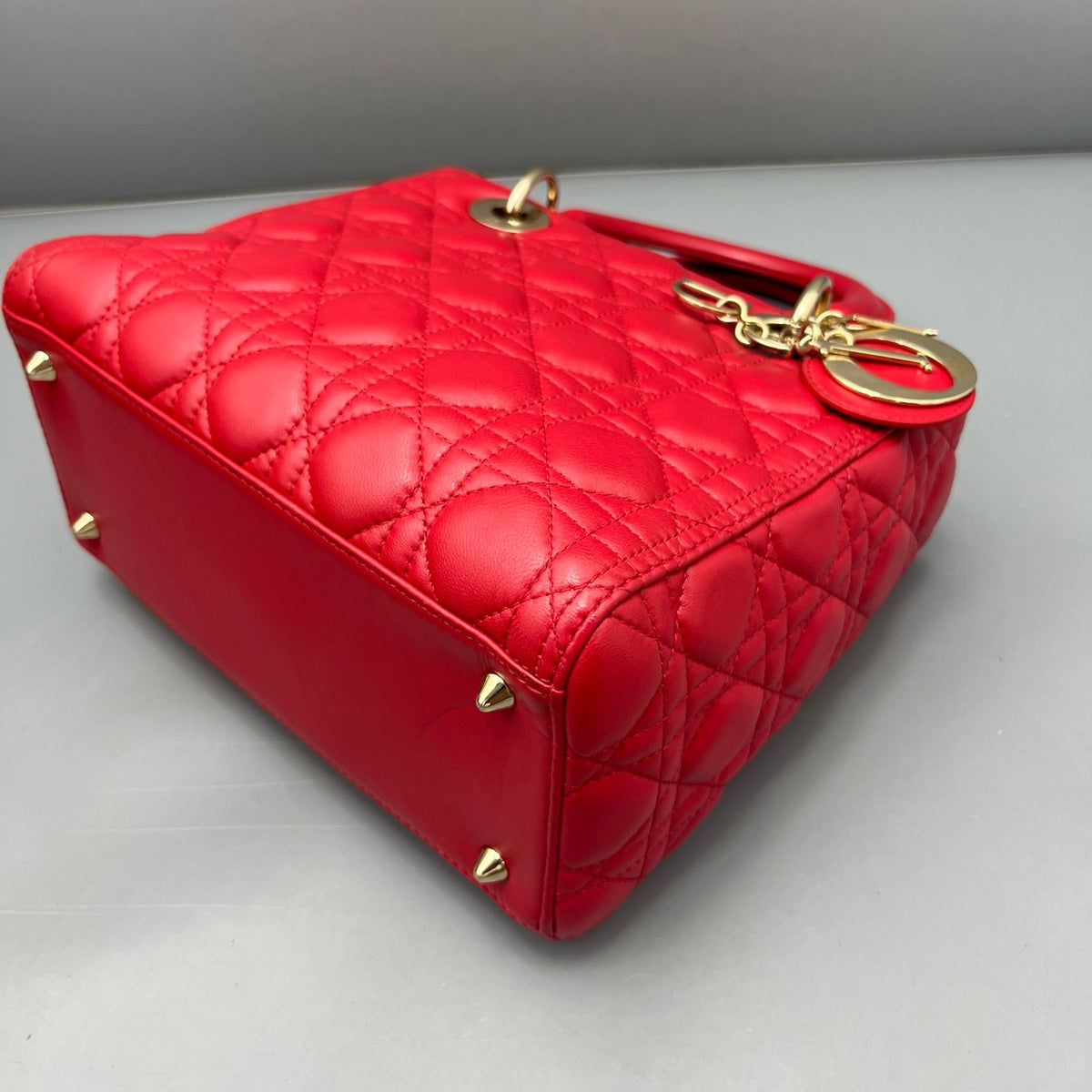 Dior - Lady Dior - Leather - Red - (medium)