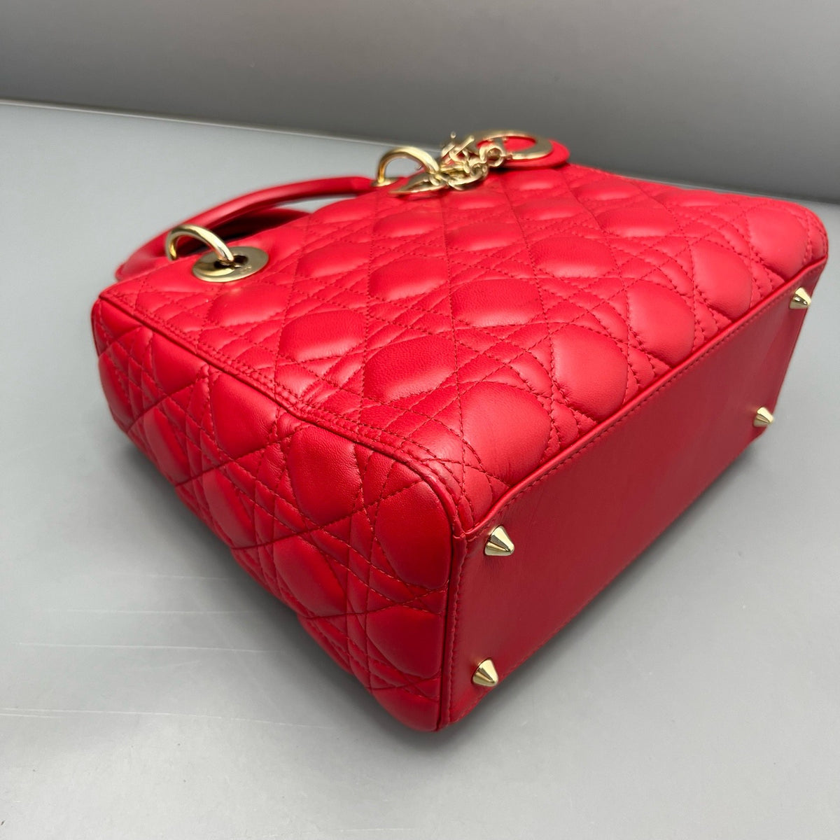 Dior - Lady Dior - Leather - Red - (medium)