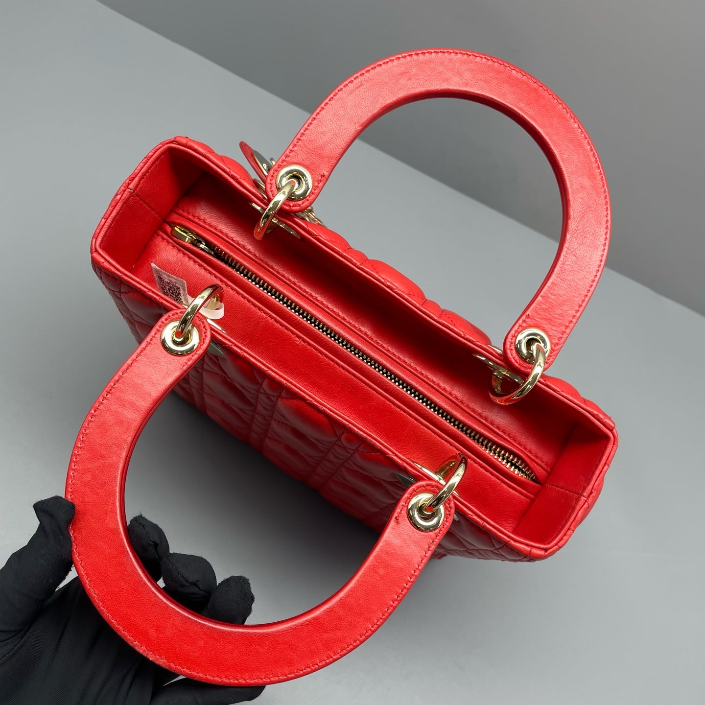 Dior - Lady Dior - Leather - Red - (medium)
