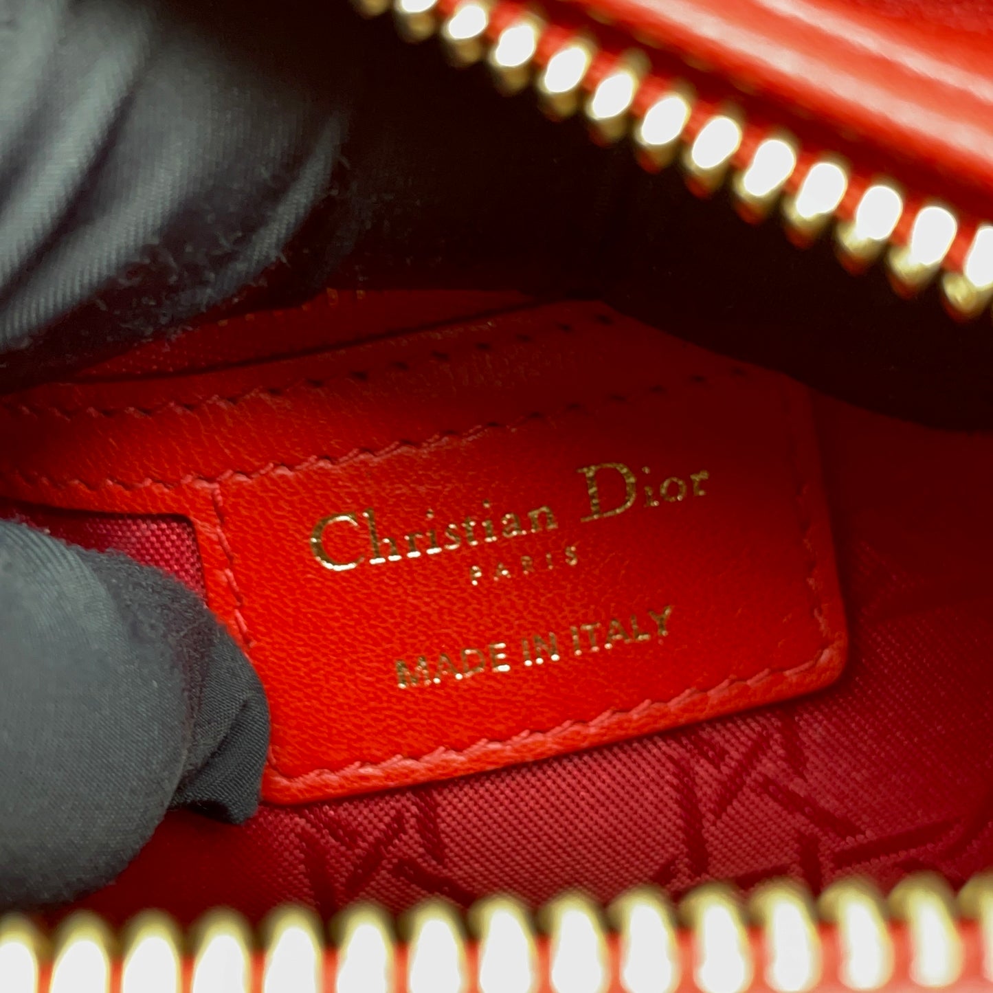 Dior - Lady Dior - Leather - Red - (medium)