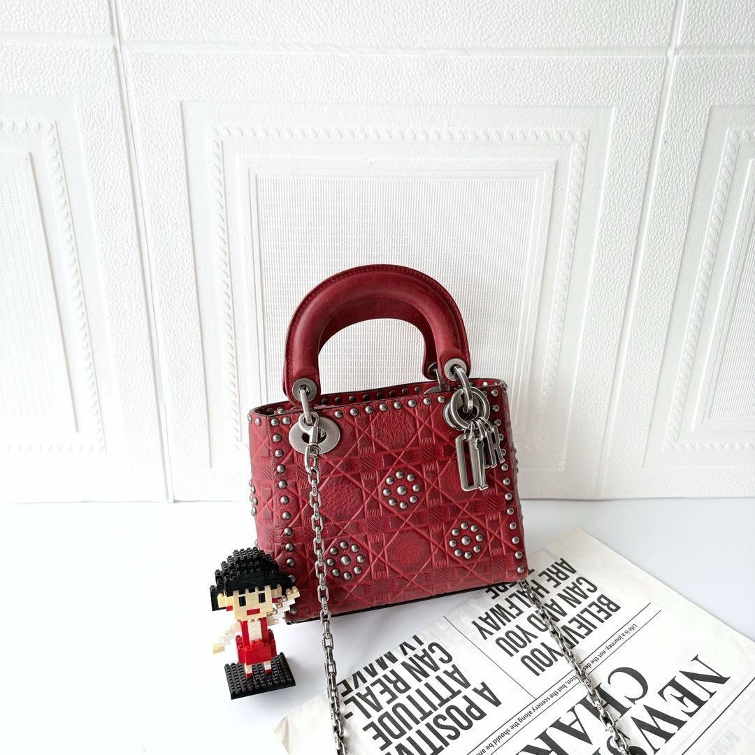 Dior - Lady Dior - Leather - Red - (mini)