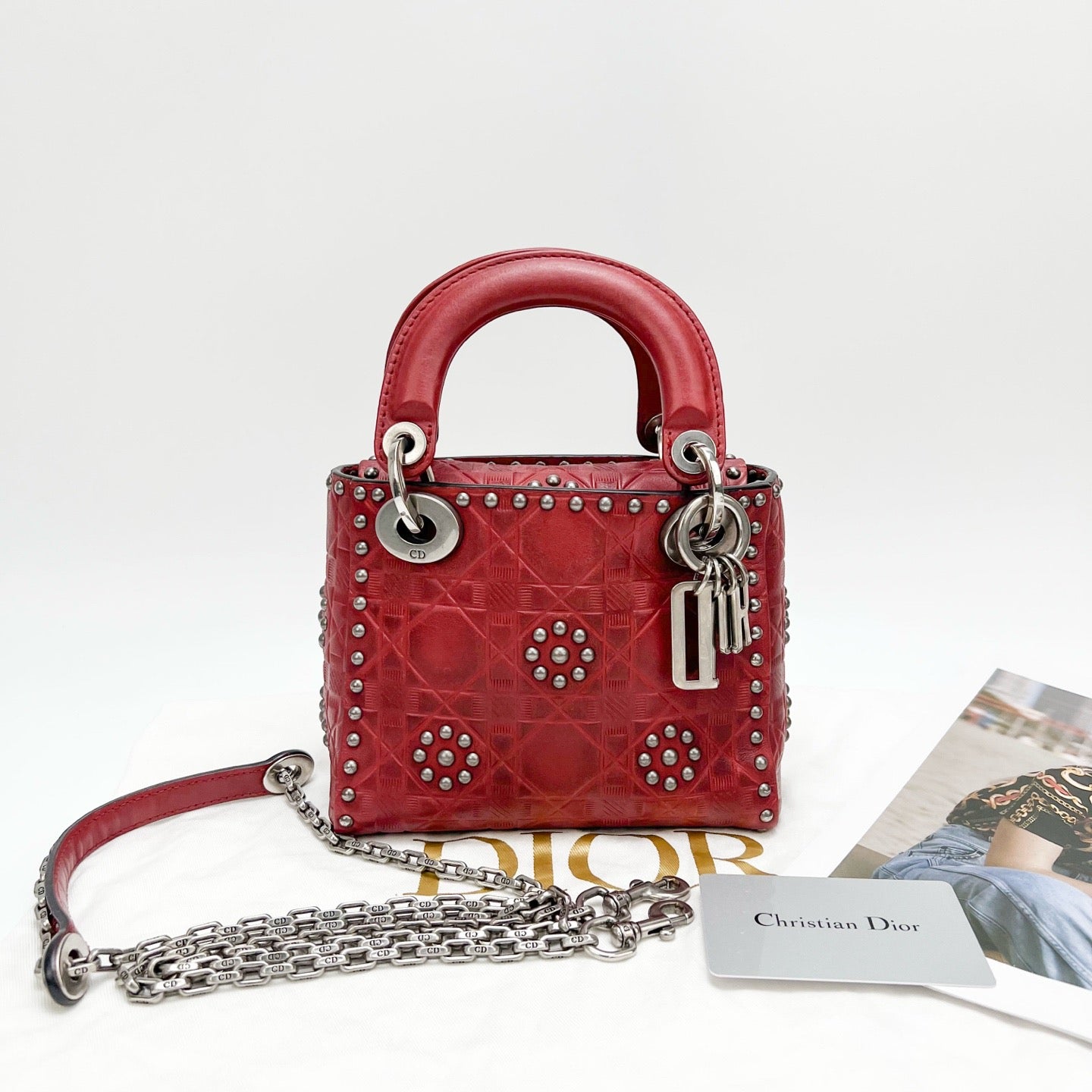 Dior - Lady Dior - Leather - Red - (mini)