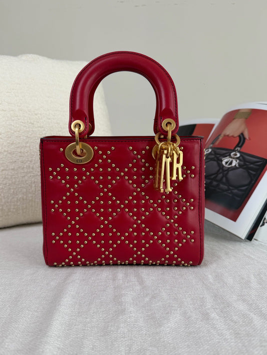 Dior - Lady Dior - Leather - Red - (mini)